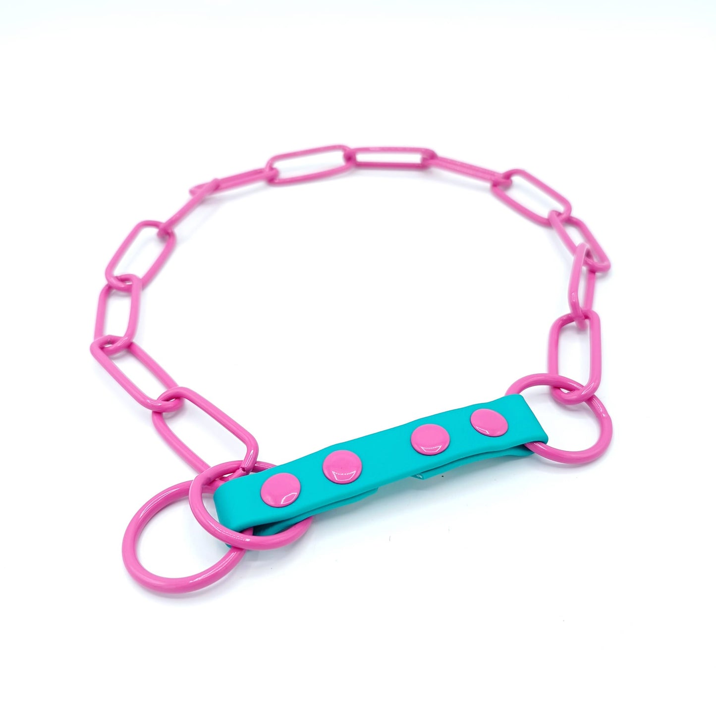 MF Buntes Kettenhalsband Seattle (Kette x Biothane)