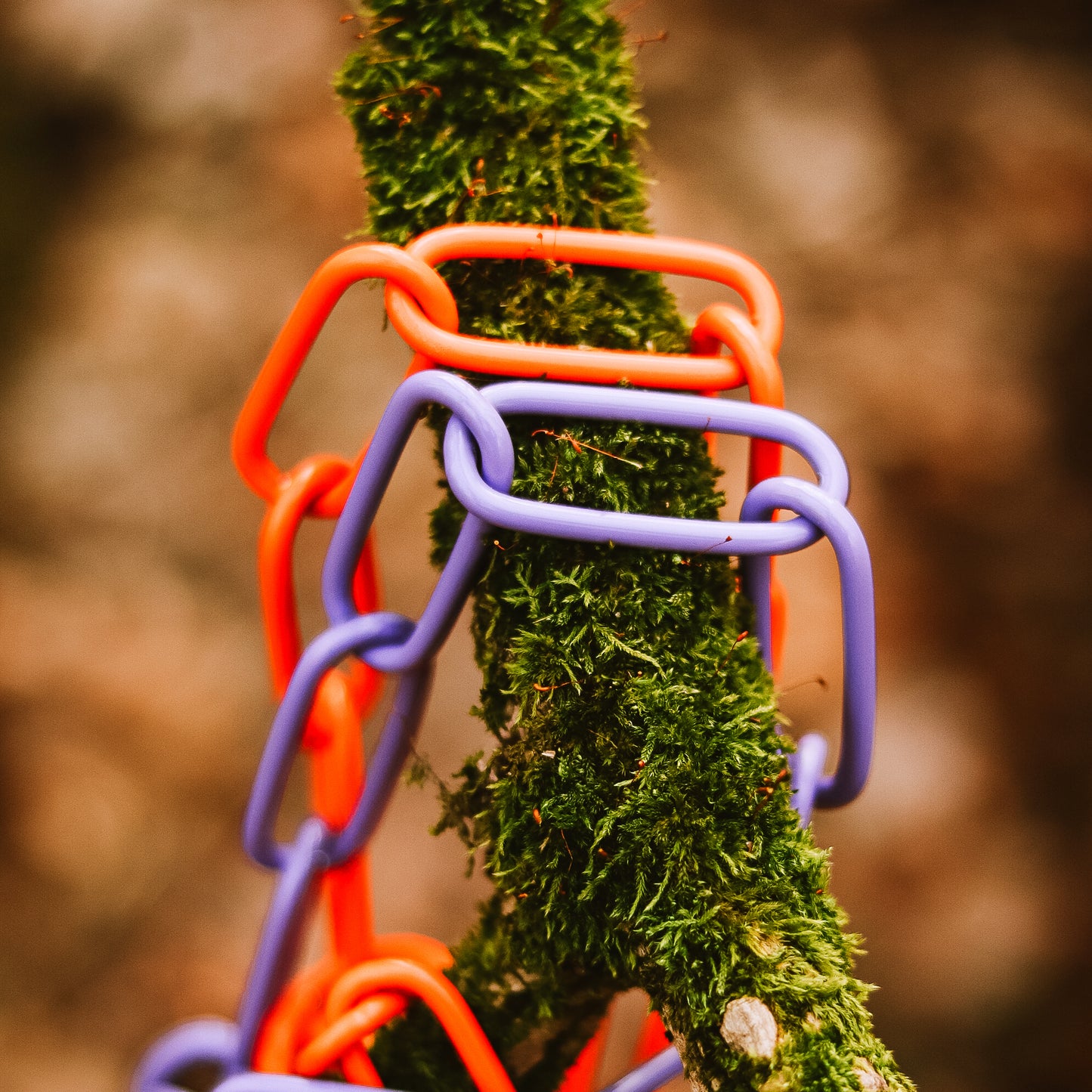 Buntes Kettenhalsband langgliedrig